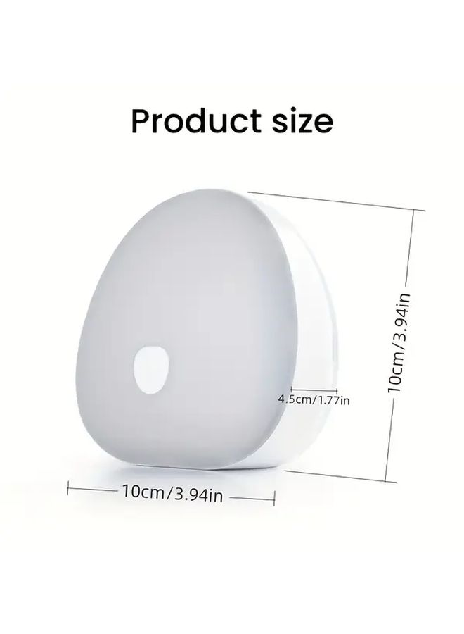 White Noise LED Night Light Multiple Colors Stepless Dimming Timer Sleep Sound Soothing Memory Function Portable Rechargeable 1200mAh Lithium Battery White - Image 2