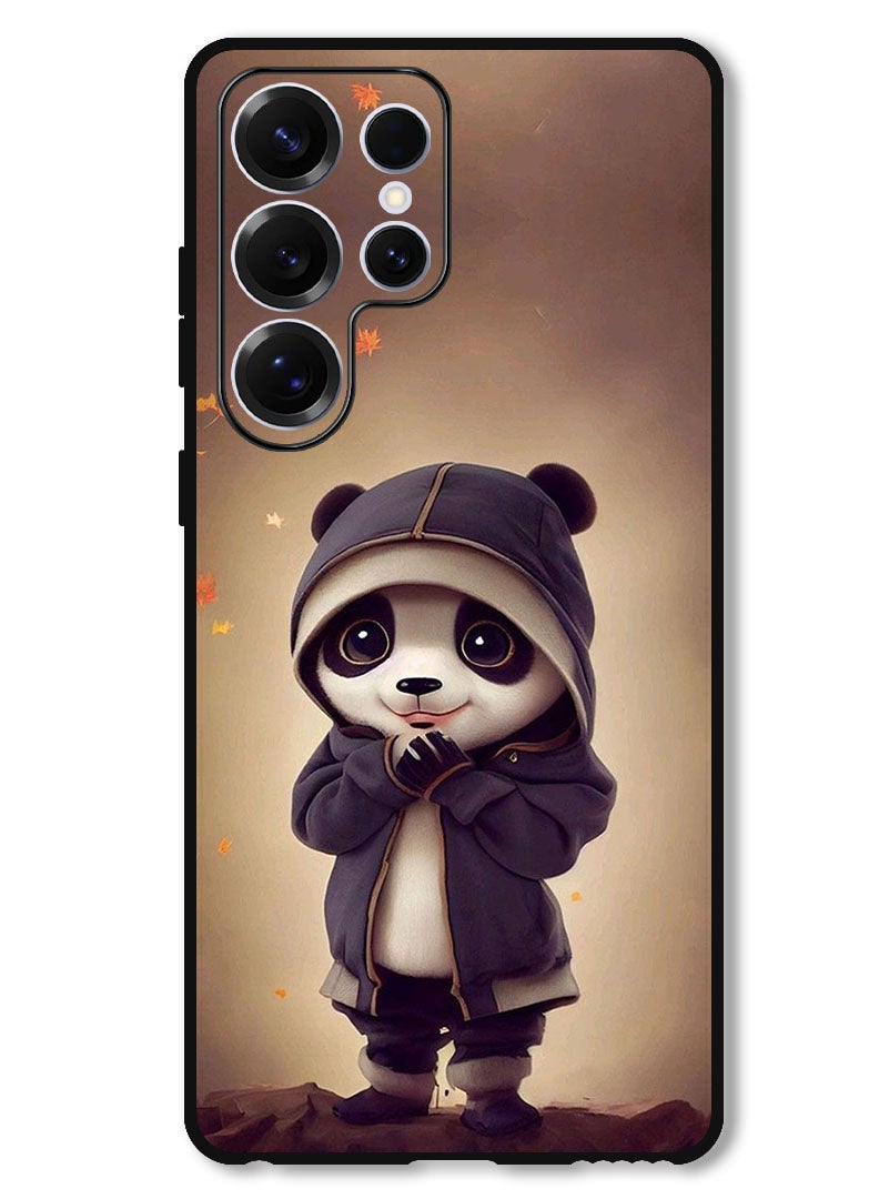 Theodor Protective Case Anti Scratch Shock Proof Bumper Cover For Samsung Galaxy S25 Ultra Little Panda - Image 1
