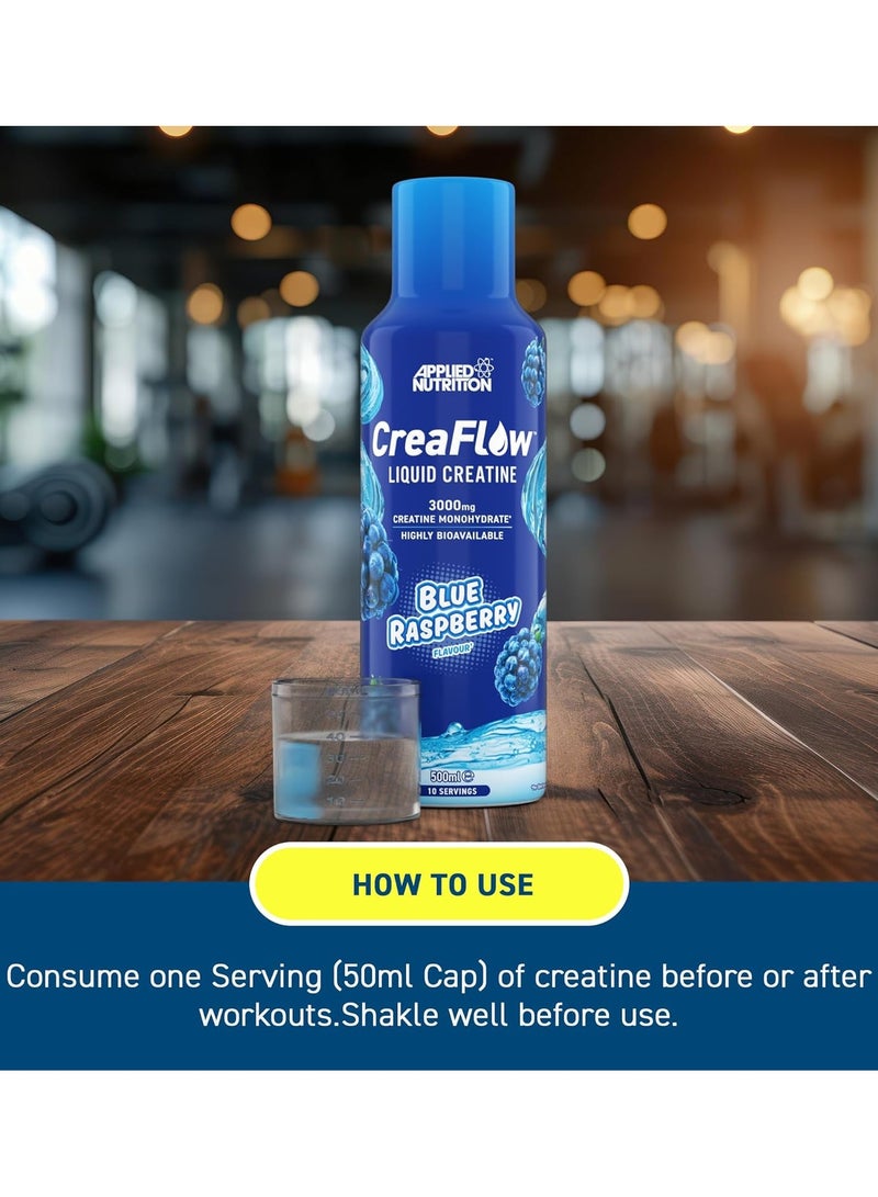 أبلايد نيوتريشن كرياتين سائل كريا فلو من أبلايد نيوتريشن - بلو راز (500 مل) كرياتين سائل سريع الامتصاص | 3 غرامات كرياتين لكل حصة | يدعم القوة والأداء - Image 3