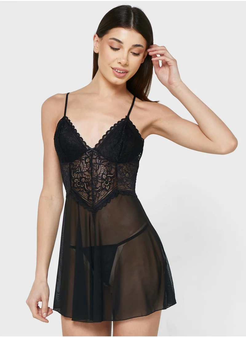 ايلا Sheer Slip Dress