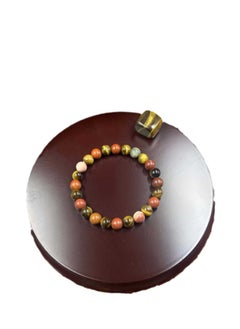 Bracelet Tiger Eye Red Jasper Natural Stone Size 8 mm With Elegant Gift Box - pzsku/Z65424F271DCE3D5DF708Z/45/_/1740727418/212fb0d3-2d10-4cbe-8884-87afbf8ede87