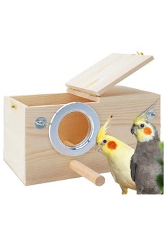 Kathson Parakeet Nest Box Budgie Nesting House Cockatiel Breeding Parrots Mating Box For Lovebirds Large And MediumSized Birds  - Image 1