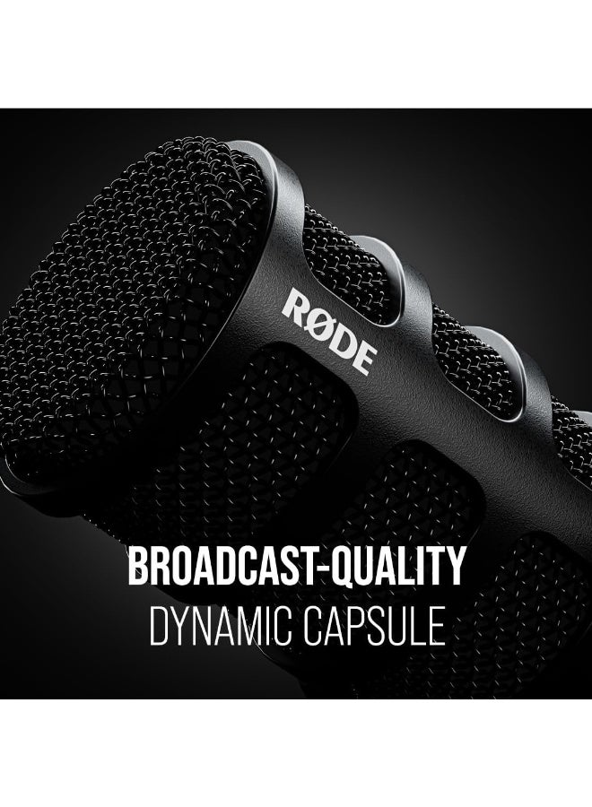 RODE RØDE PodMic USB Versatile Dynamic Broadcast Microphone With XLR and USB Connectivity for Podcasting, Streaming, Gaming, Music-Making and Content Creation (Black) - Image 3