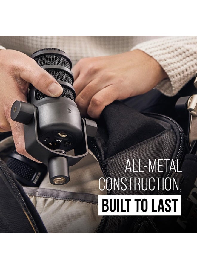 RODE RØDE PodMic USB Versatile Dynamic Broadcast Microphone With XLR and USB Connectivity for Podcasting, Streaming, Gaming, Music-Making and Content Creation (Black) - Image 5