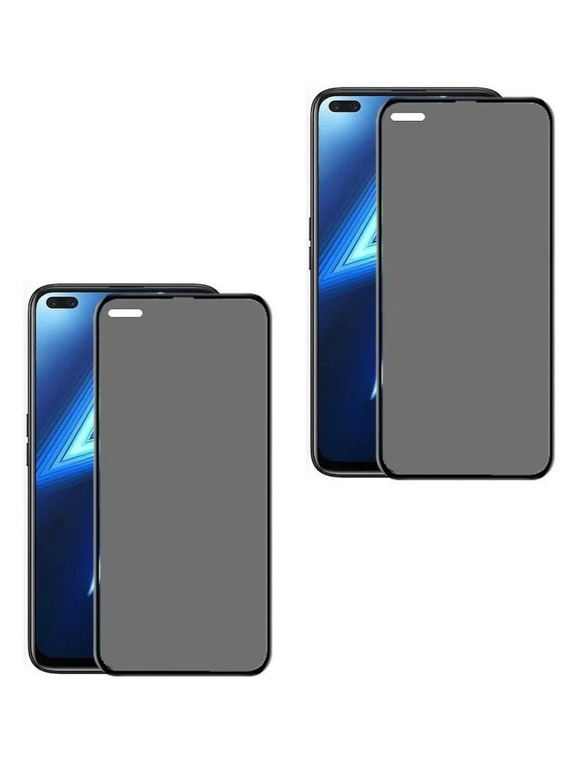 Super 2 Pieces Tempered Glass Screen Protector Anti-Spy Privacy  Designed For Oppo A92s Full Screen Coverage And Bubble Free - Image 1