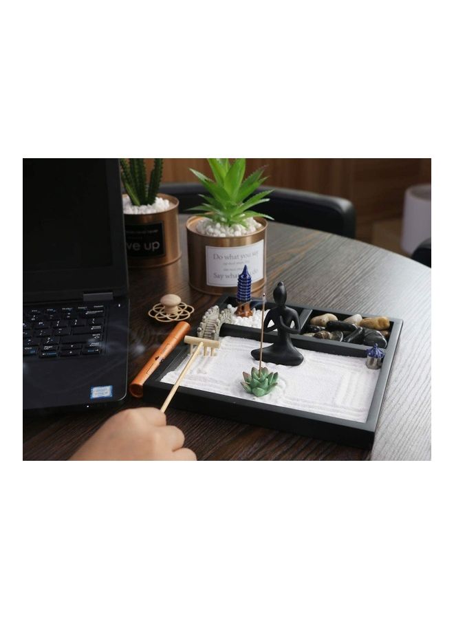 NIBEMINENT 11-Piece Tabletop Meditation Zen Garden Toy Set - Image 3