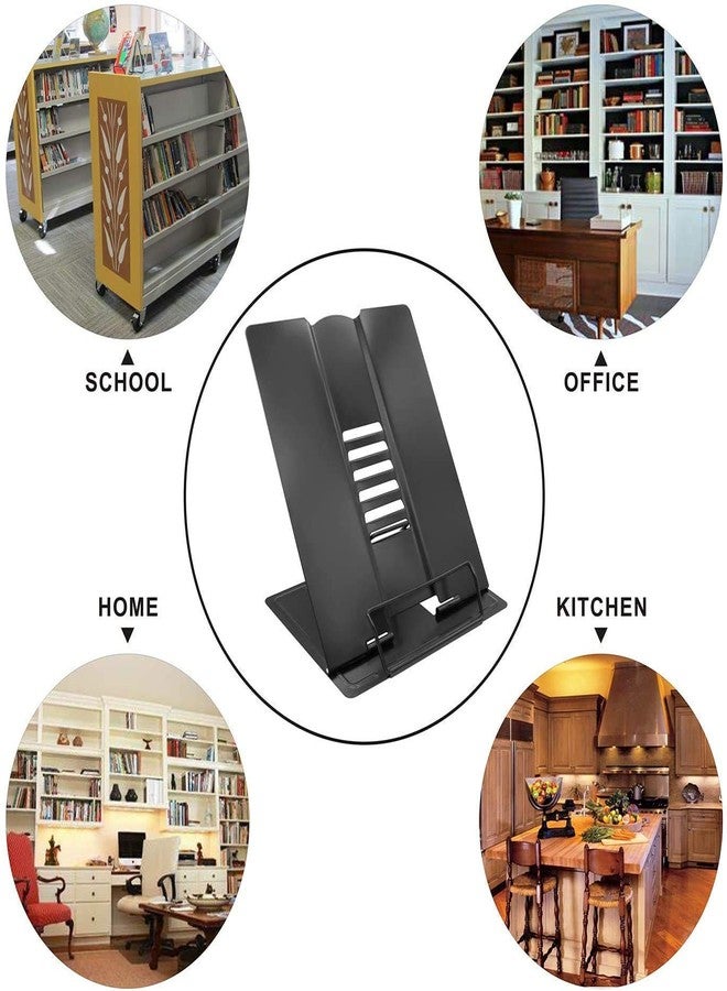 SWEEVAN Book Stand Holder/Book Stand/Book Holder/Book Organizer - Portable Metal Desktop Adjustable Foldable Cookbook Holder,Recipe Book Holder,Textbook Stand,Music Stand,Book Stands & Reading - Image 4
