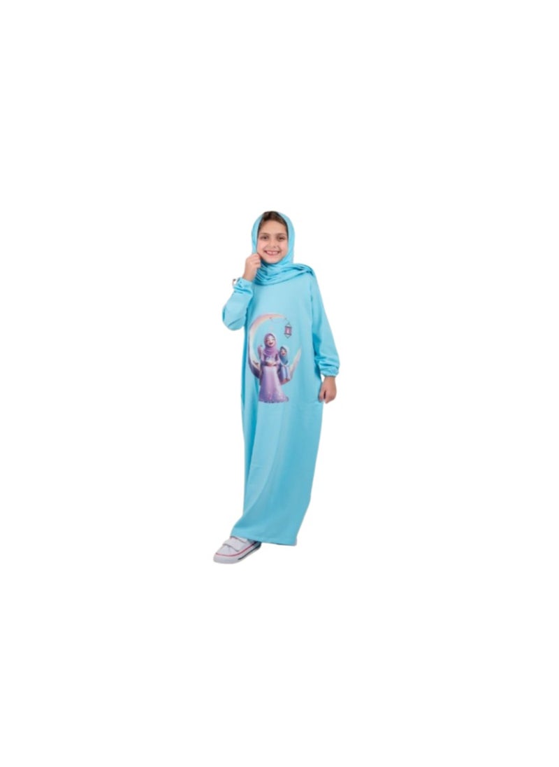 Generic Baby Blue Girls Prayer Dress  - Image 1