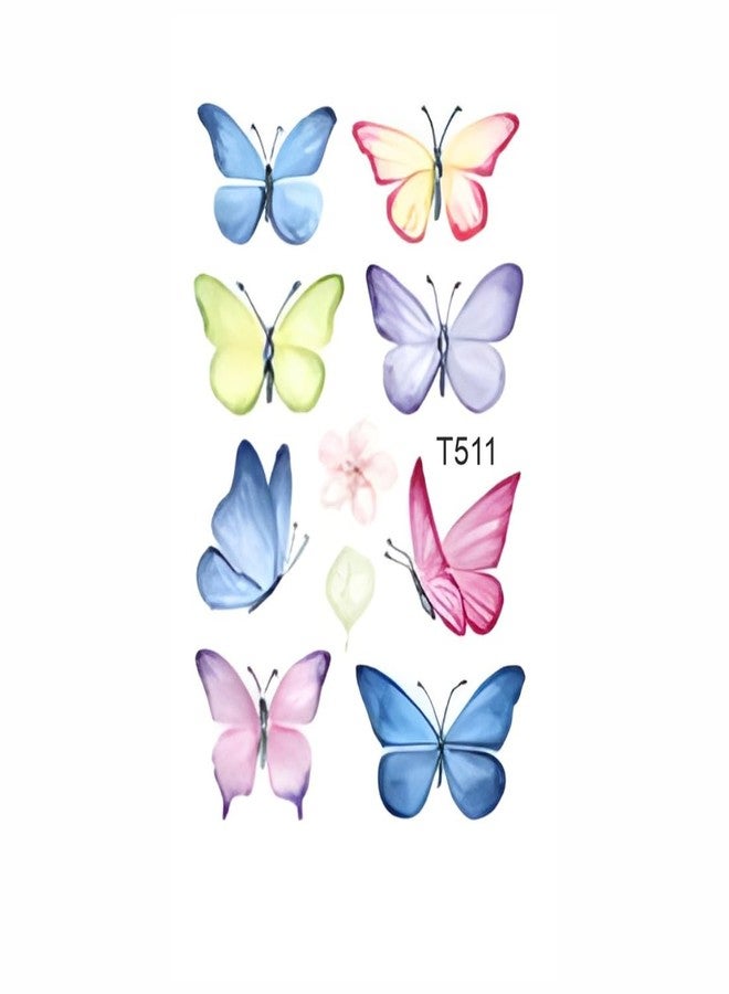 Stylizeink Watercolor Butterfly Wall Decals, 4 x 2 inch, 8 Colourful Butterflies, T511 - Image 3