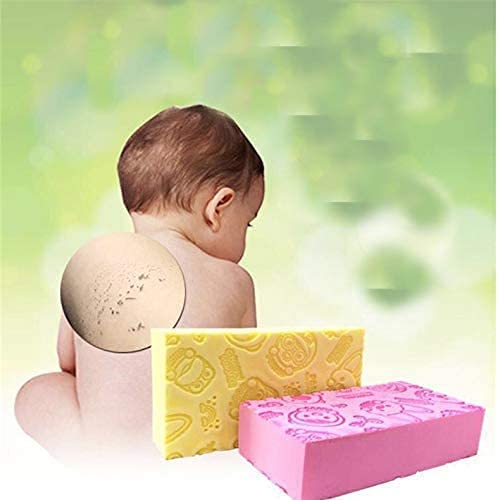 VYAKAT Ultra Soft Exfoliating Bath Sponge for Kids and Adult, Soft Body Shower Sponge, Super Soft Sponge Exfoliate Magic Dead Skin Remover for Women Kids Adults(Multicolor) (Pack Of 2) - Image 3