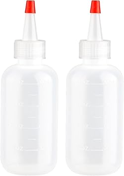 Rumyve 2pcs Plastic Extrusion BottleApplicator Bottle with Tip Extrusion Plastic Applicator Bottle120ml Hair Oil Applicator BottleDIY Hair Care Washing Bottle - Image 1