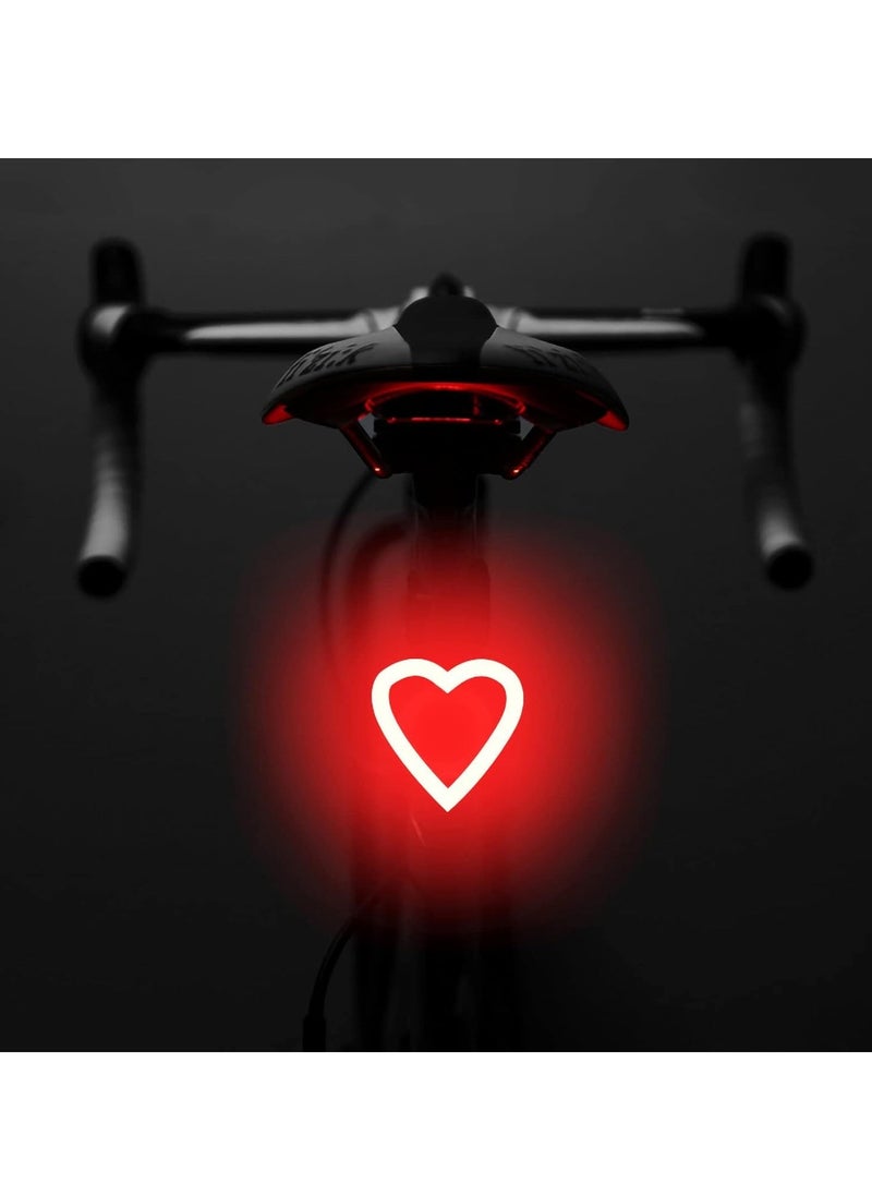 Generic 1pc Bike Tail Lights for Night Riding, USB Rechargeable Bicycle Taillight Red Light, Waterproof Cycling Safety Warning Lamp Universal Bike Accessories for Adults  - Image 1