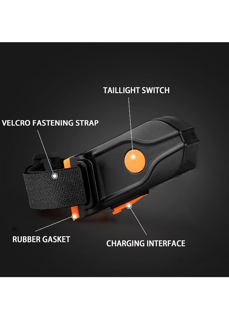 Generic 1pc Bike Tail Lights for Night Riding, USB Rechargeable Bicycle Taillight Red Light, Waterproof Cycling Safety Warning Lamp Universal Bike Accessories for Adults  - Image 2
