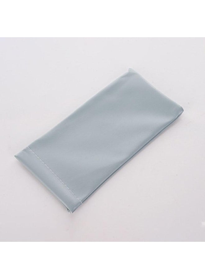 Generic Solid Color Leather Sunglasses Bag for Men & Women 