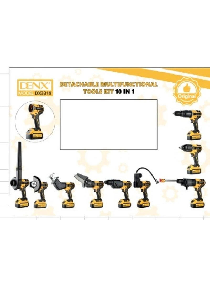 Denx DETACHABLE MULTIFUNCTIONAL TOOLS KIT 10 IN 1 - Image 1
