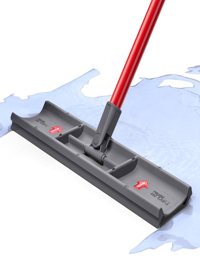 Tyroler Bright Tools Tyroler MoppyShmoppy 2-in-1 Heavy Duty Floor Squeegee for Concrete Floors & Microfiber Mop 16.5" | Squeegee for Floor with 55" 4-Part Handle | Squeegees Mop | Squeegees Broom for Floors - Image 1