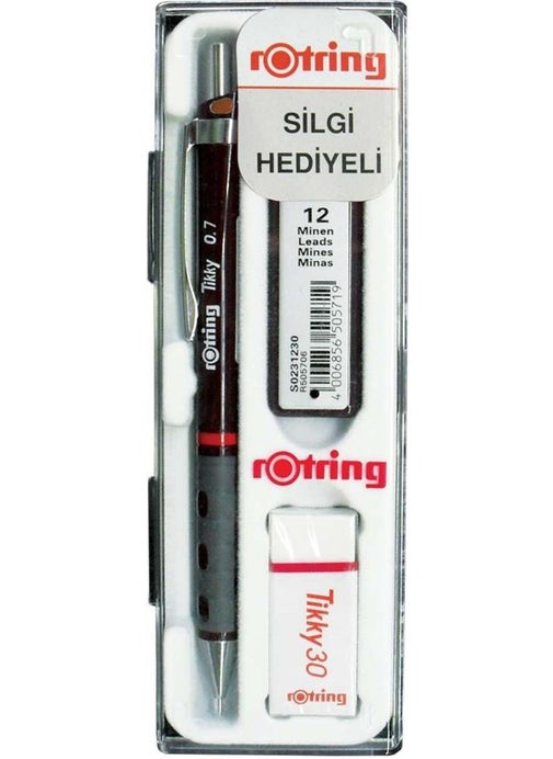 Rotring Tikky Versatil Pen 0.7 mm + Eraser + Pen Nib Set  - Image 1