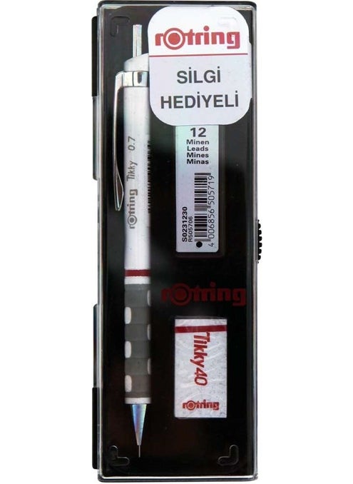 Rotring Tikky Versatil Pen 0.7 mm + Eraser + Pen Nib Set  - Image 2