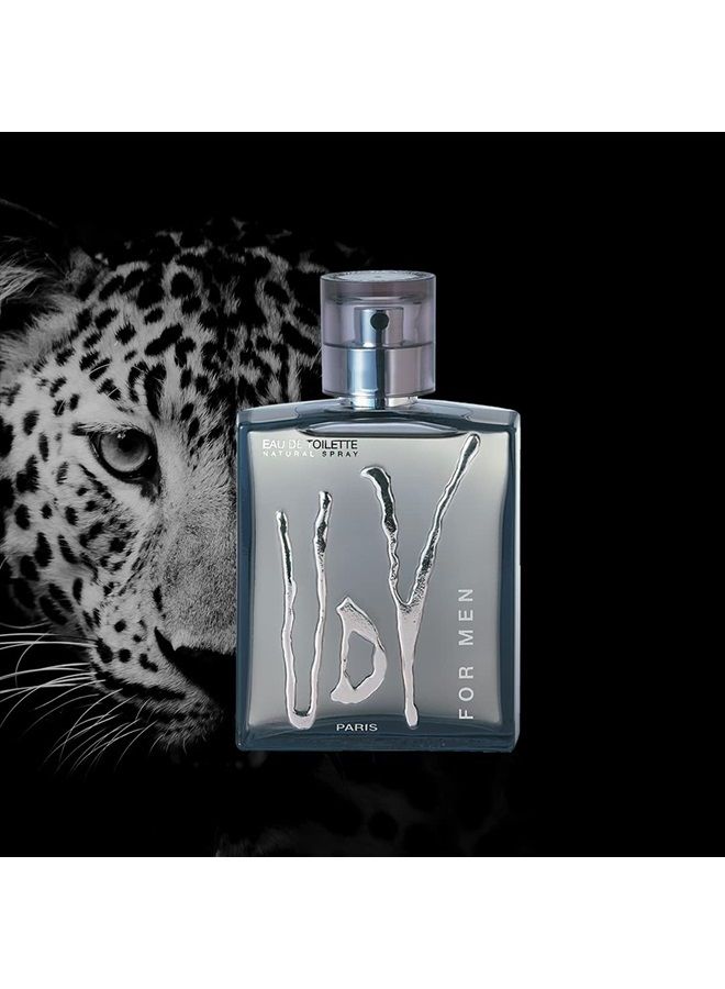 Ulric De Varens أودف بلاك من أولريك دي فارينز 3.4 أونصة بخاخ ماء تواليت للرجال - Image 3