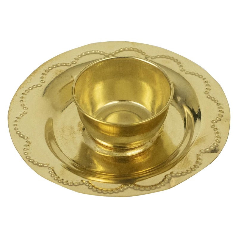 Spillbox Brass Box Pooja Puja Roli Chawal Chandan Haldi Kumkum Puja Box Sindoor Turmeric Dabbi Dibbi Dhani Dani Lid Holder Articles Decor Gifts Apple Kumkum Plate5 - Image 4