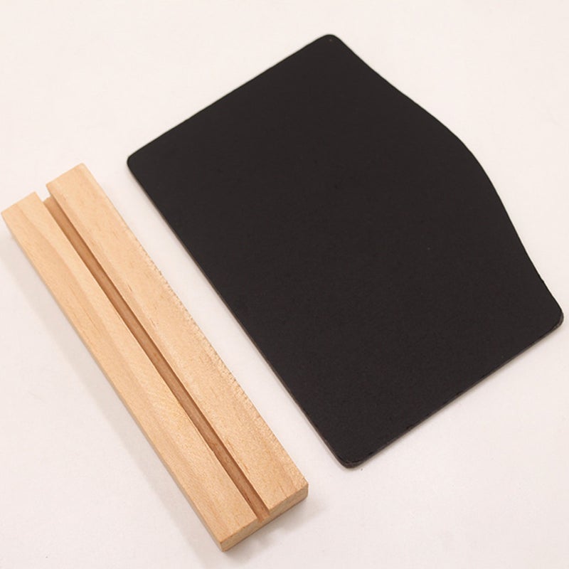 6pcs Double-sided Mini Message Board Decorative Chalkboard for Shop Coffee House (Small Size Board with Base) - Image 2