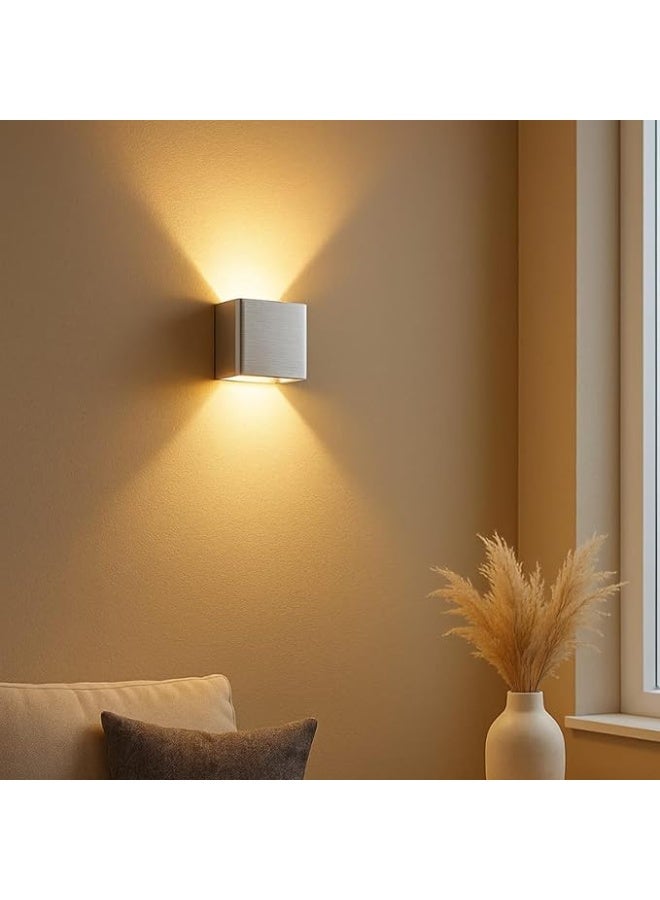 واي دي مصباح جداري LED عصري من YD للاستخدام الداخلي والخارجي، مصباح جداري قابل للتعديل لأعلى ولأسفل لغرفة المعيشة وغرفة النوم والممر، مصباح جداري مزخرف لإضاءة المنزل الداخلية، مصباح جداري LED موفر للطاقة - Image 2