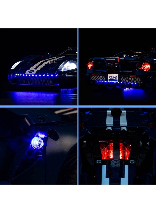 Vonado Led Lights Set Compatible With Lego 2022 Ford Gt 42154, Remote Control Technic Ford Gt Light Kit Compatible With Lego Car For Adults 42154 (No Model) - Image 4