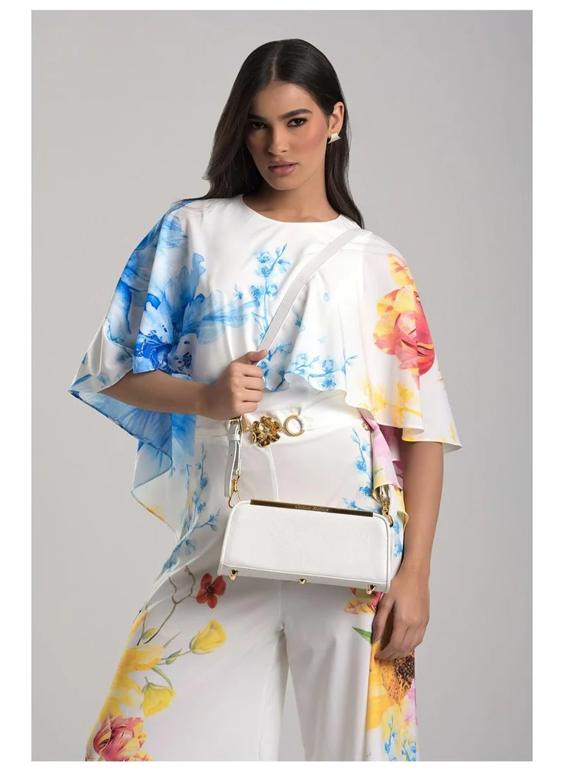 Carmen Steffens  White Bianco Baguette Bag for Women | Best Price UAE