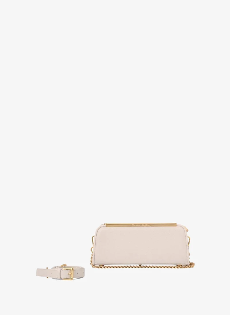 Carmen Steffens  White Bianco Baguette Bag for Women | Best Price UAE