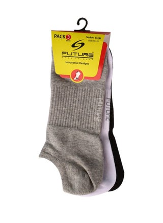 future socks low cut white-grey-black pack of 3 cotton Multicolor - pzsku/Z654353FFD6ECC32BF2E4Z/45/_/1734296680/5ca86da8-0f59-456d-9f6c-27d025bb7039