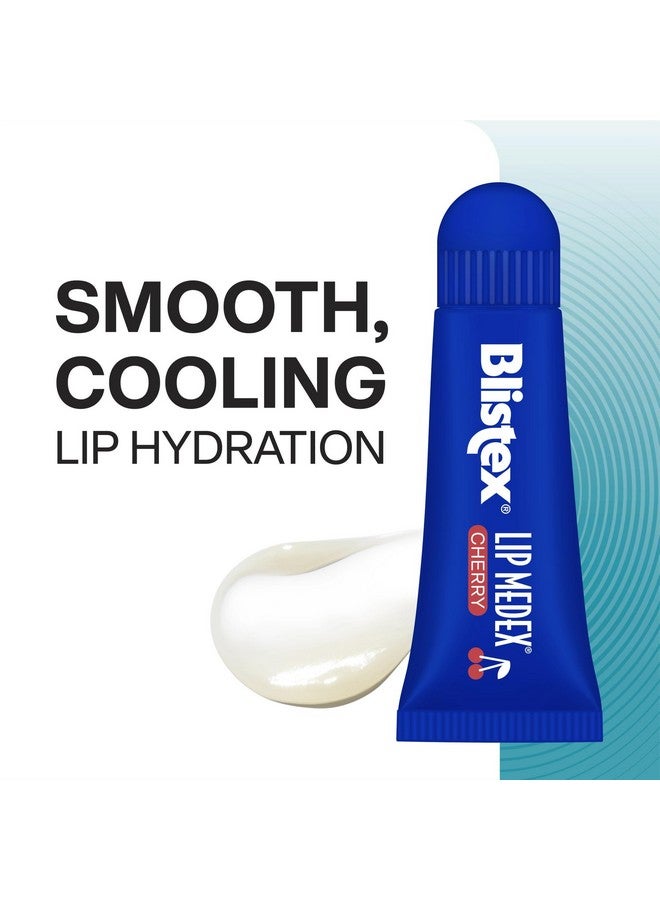 بليستكس أنبوب مرطب الشفاه ميدكس بالكرز، قطعتان، 0.35 أونصة لكل منهما، ترطيب متقدم، راحة طبية مع تبريد فوري، يهدئ ويحمي، يعيد توازن الرطوبة الصحية للشفاه - Image 2