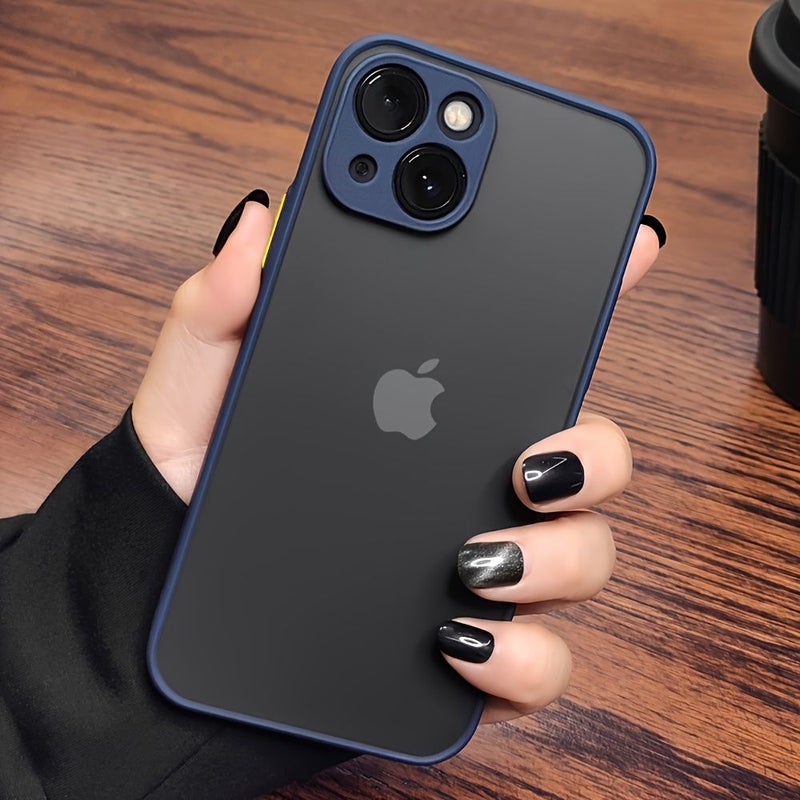 Luxurious Matte Armor Transparent Phone Case Navy Color Compatible With iPhone 11 Pro Max Wireless Charging - Image 3