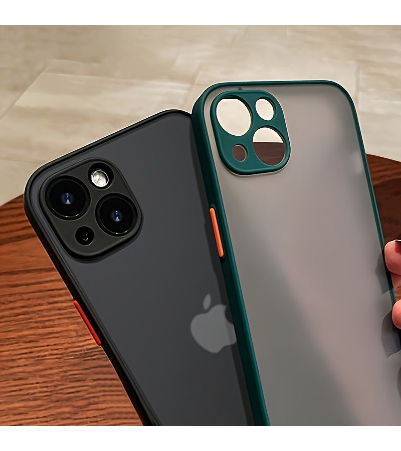 Luxurious Matte Armor Transparent Phone Case Navy Color Compatible With iPhone 11 Pro Max Wireless Charging - Image 1