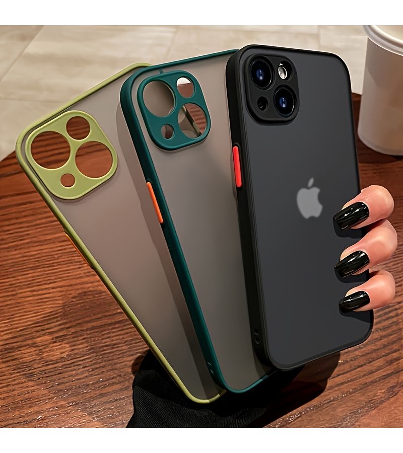 Luxurious Matte Armor Transparent Phone Case Navy Color Compatible With iPhone 11 Pro Max Wireless Charging - Image 5