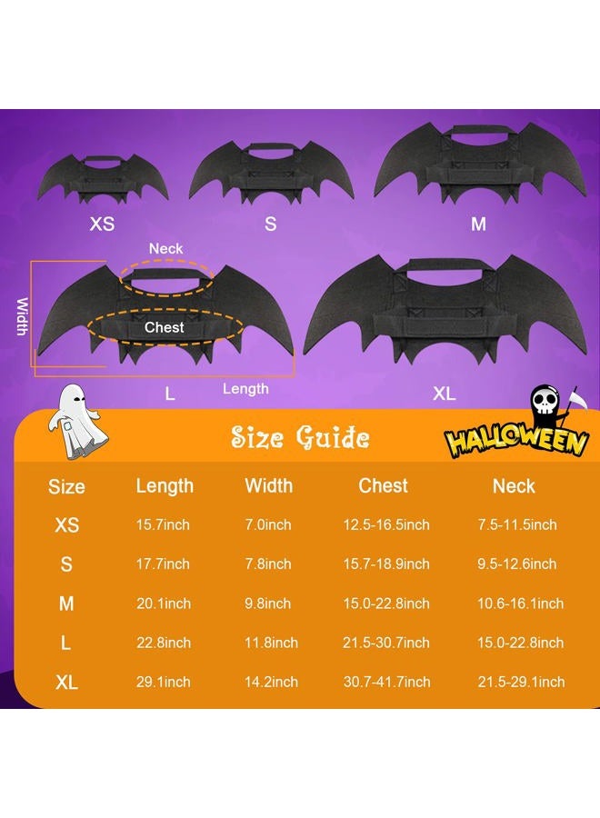 Rypet Dog Bat Costume - Halloween Pet Costume Bat Wings Cosplay Dog Costume Cat Costume for Party XL - Image 3