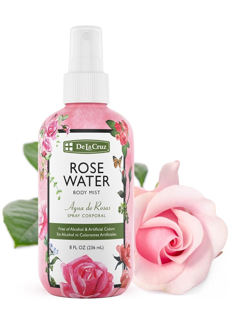 De La Cruz De La Cruz Rose Water Body Mist 8 FL OZ (236 mL)  - Image 1