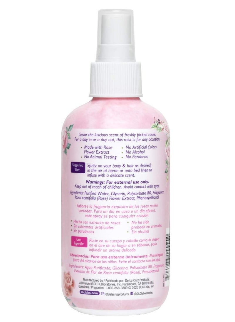 De La Cruz De La Cruz Rose Water Body Mist 8 FL OZ (236 mL)  - Image 2