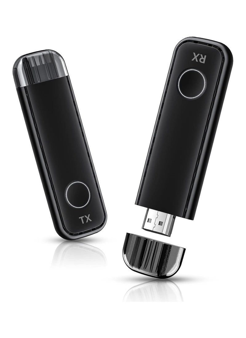 Generic Wireless HDMI Transmitter and Receiver, HD Portable Wireless Presentation Facility HDMI Adapter, Plug & Play, Support 2.4/5GHz for Streaming Video Audio from Laptop, PC to Projector, Black  - Image 1