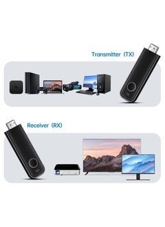 Wireless HDMI Transmitter and Receiver, HD Portable Wireless Presentation Facility HDMI Adapter, Plug & Play, Support 2.4/5GHz for Streaming Video Audio from Laptop, PC to Projector, Black - pzsku/Z654375F345531958485BZ/45/_/1730726903/04b92db8-b7ce-4108-a138-3ec7aea79920