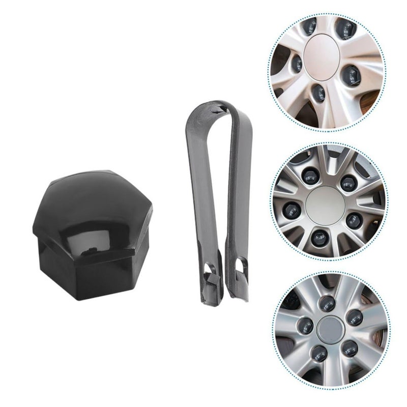 Nylon Lug Nut Caps 40pcs with Inner Hex Design for Car Wheels Dustproof Hub Protectors - Image 5