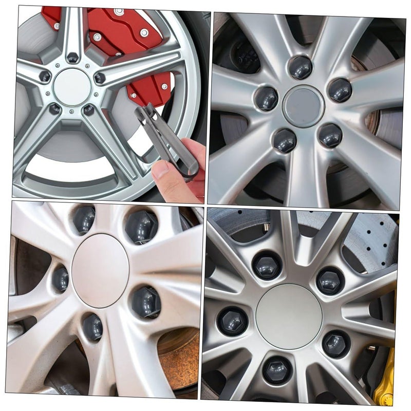 Nylon Lug Nut Caps 40pcs with Inner Hex Design for Car Wheels Dustproof Hub Protectors - Image 4