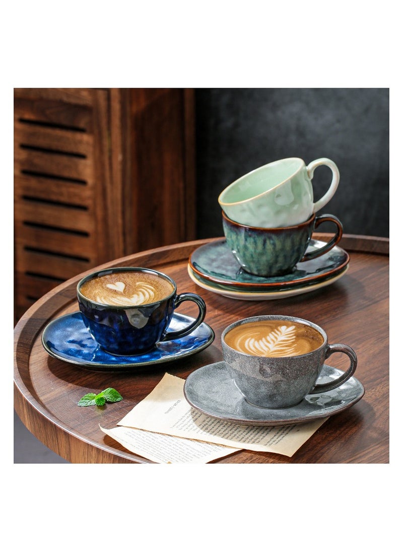 Qahwa Elegant coffee cup with saucer made of ceramic  - Image 3