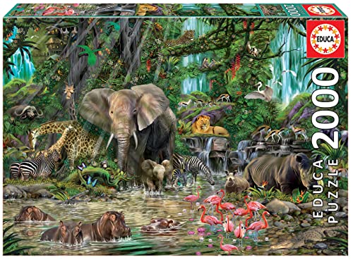 Educa African Jungle 2000 Piece Puzzle - Image 1