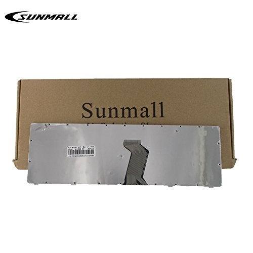 SUNMALL بديل لوحة مفاتيح SUNMALL مع إطار متوافق مع لابتوب Lenovo Ideapad G580 G580A G585 G585A V580 V585 Z580 Z580A Z585 Z585A N580 N581 N585 N586 باللون الأسود تخطيط أمريكي - Image 3