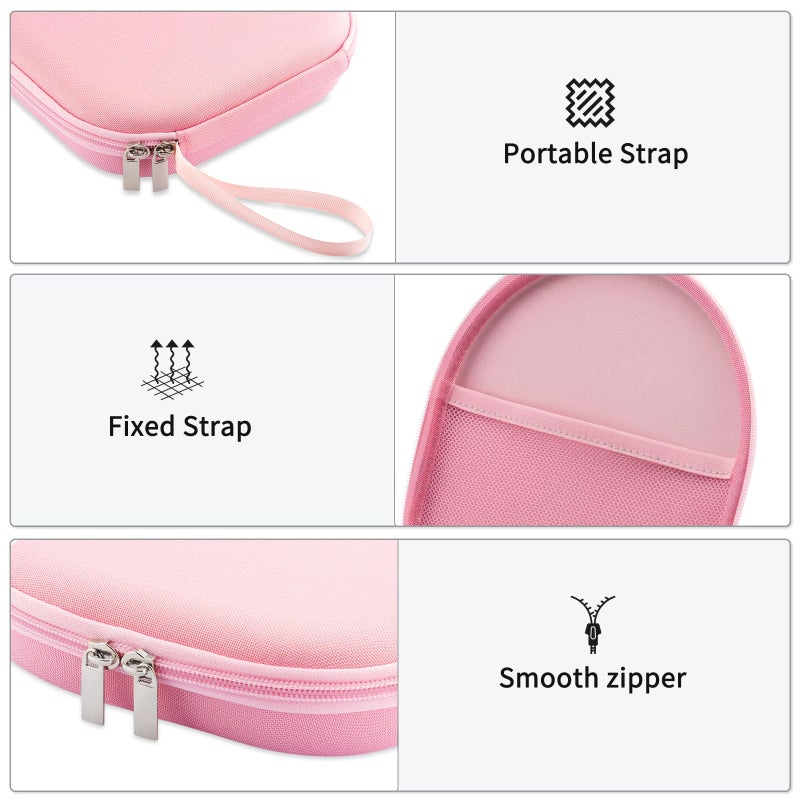 TYSORETY Case Compatible with Tune 520BT 510BT 720BT 770NC 670NC, Sony WH-CH720N WH-CH520 Noise Canceling Wireless Headphones, Portable Travel Headphone Case (Pink) - Image 3