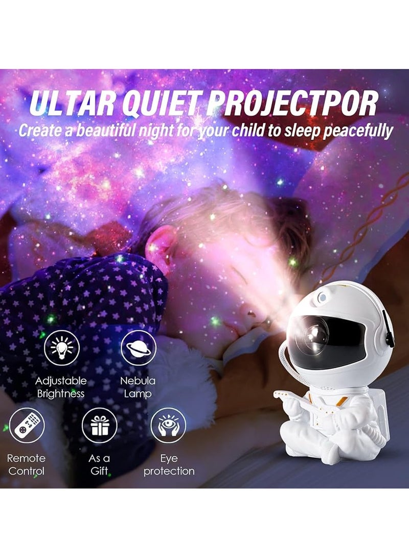 Yalla Pick Astronaut Star Projector,NebulaGalaxy Projector Night Light, 360°Rotation Magnetic Head Nebula Lamp For Bedroom Kids Room Ceiling Room Decoration (White Guitar) - Image 1