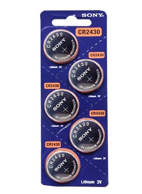 5-Piece Battery CR2430 3V