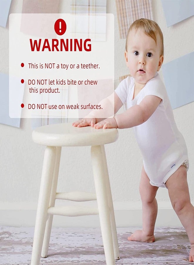 WE-CEF Baby Proofing Clear Edge Protector Strip for BabyTable Corner Protectors Guards with Strong Pre-Tape Adhesive, Soft Silicone,Stair (10 * 10mm Width (2 Meter)) - Image 2