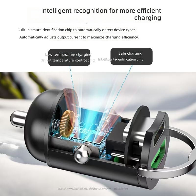 Cafele 140W Super Fast Car Charger with Dual USB Ports - Image 3