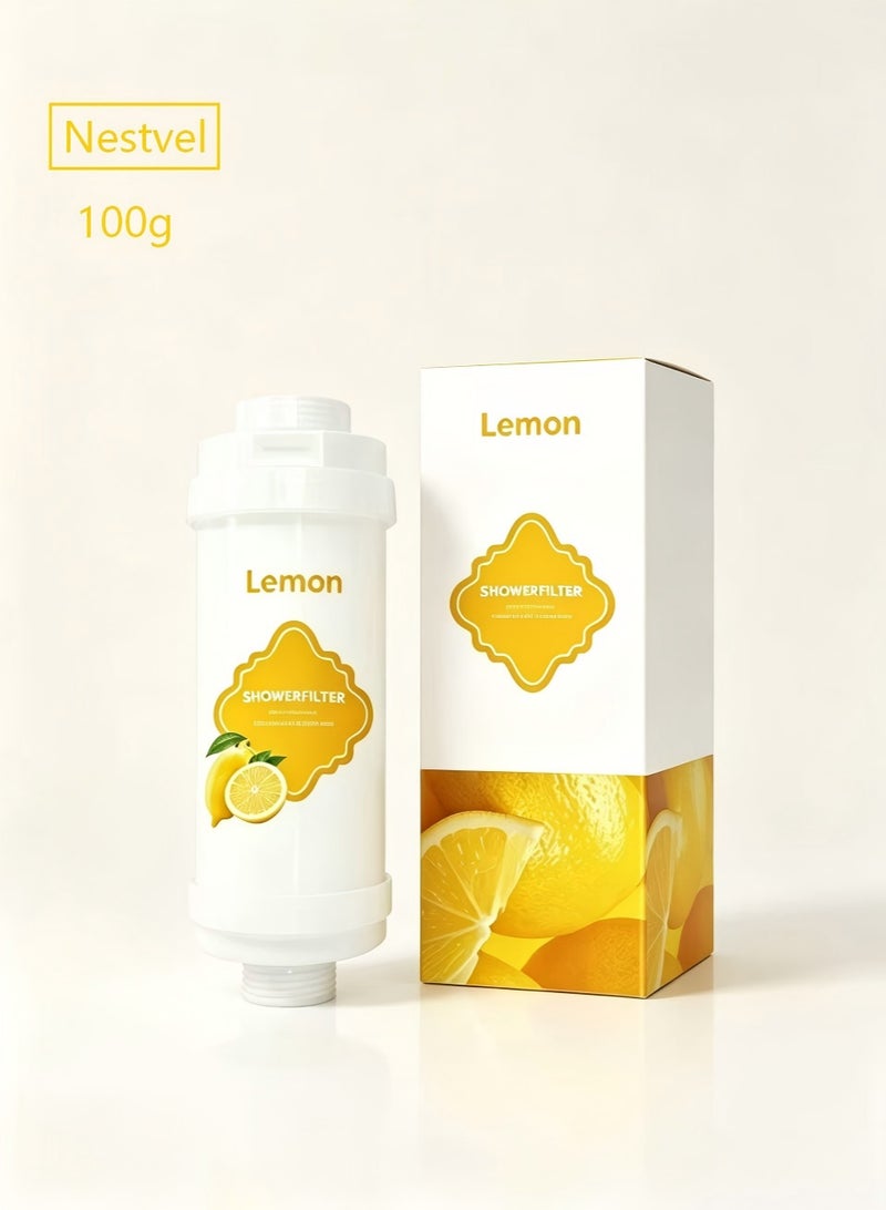 Nestvel Vitamin Scented Beads shower Fliter, Anti Hair Loss, Prevents Dry Skin, Chlorine Removal, Rust Removal, Relaxing Aromatherapy, Non-Toxic (Lemon scent),100g - Image 1